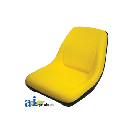A & I Products Seat, High Back, YLW 26.75" x18" x12.75" A-AM126865